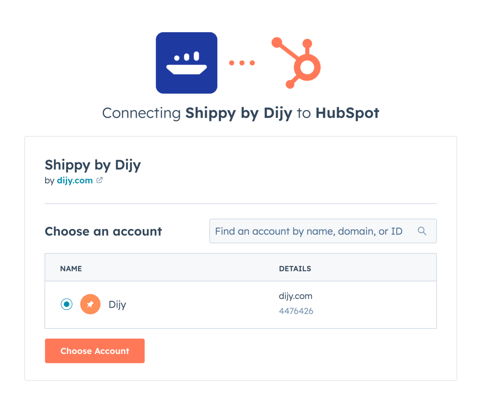 Connect Shippy to Dijy